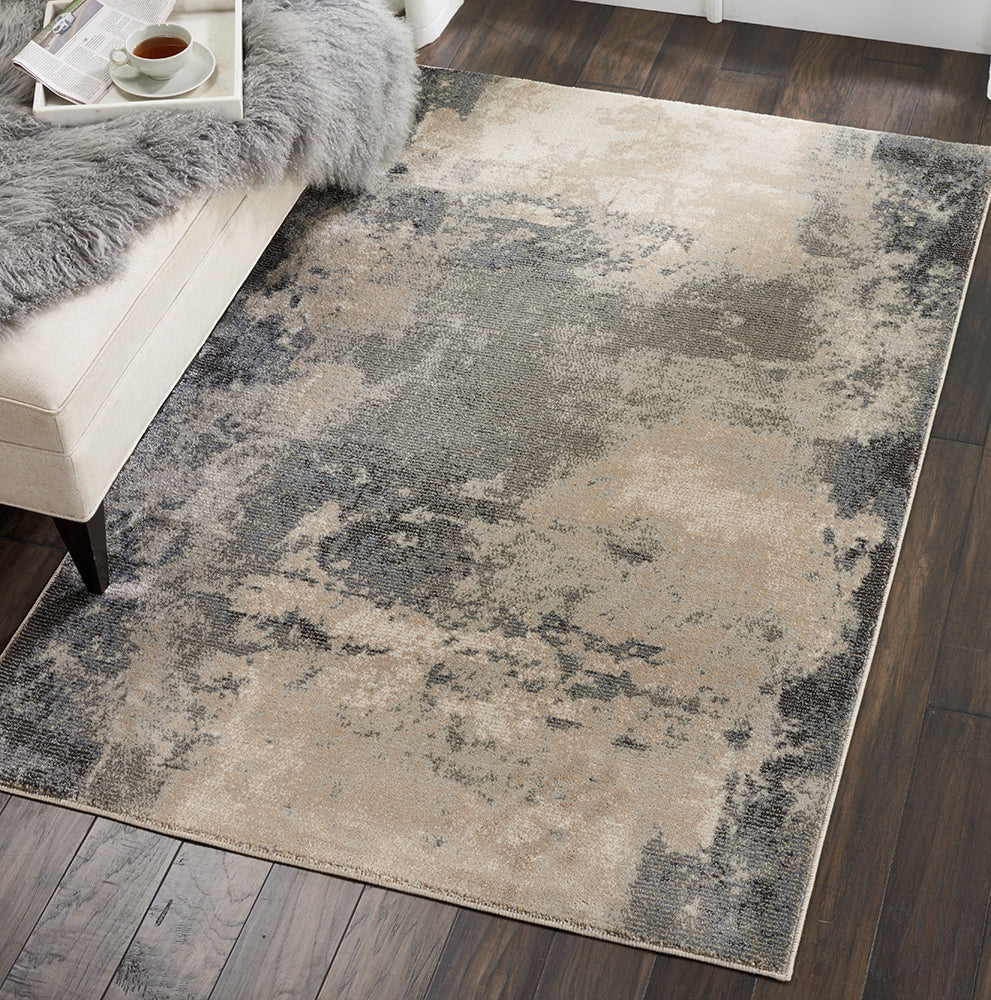 Nourison Maxell MAE13 Rug - Ivory & Grey