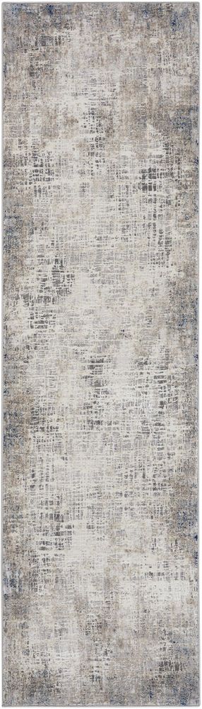 Calvin Klein CK022 Infinity IFN01 Runner Rug - Blue & Multicolour