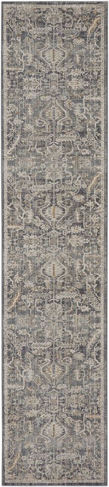 Nourison Lynx LNX02 Runner Rug - Navy & Multicolour