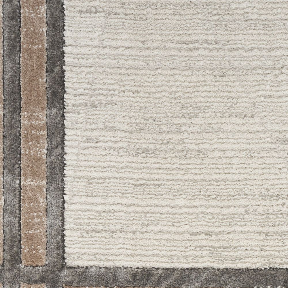 Nourison Desire DSR01 Runner Rug - Ivory & Silver