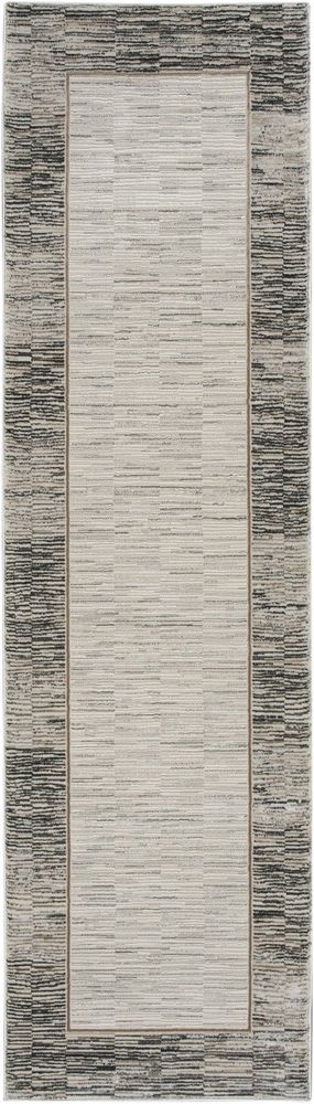 Nourison Desire DSR02 Runner Rug - Grey & Black