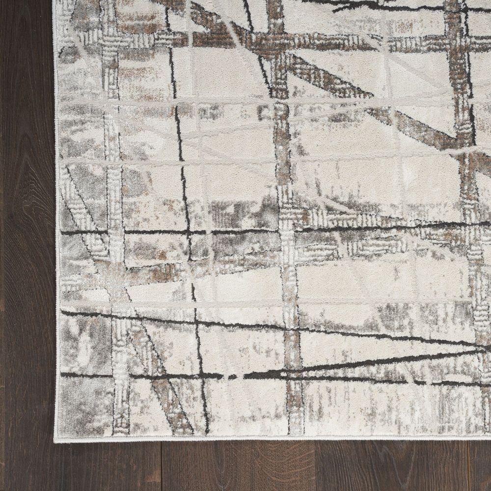Nourison Desire DSR03 Runner Rug - Grey & Silver