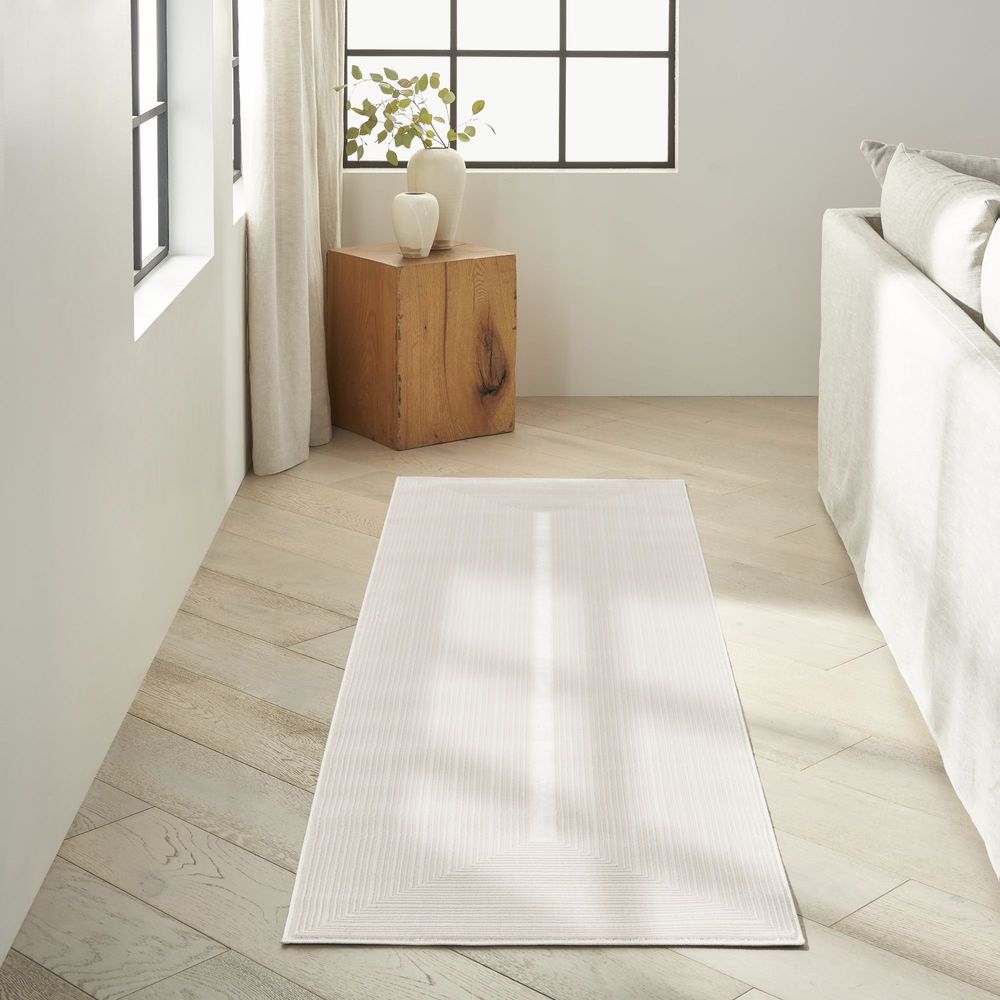 Calvin Klein CK024 Irradiant IRR02 Runner Rug - Ivory