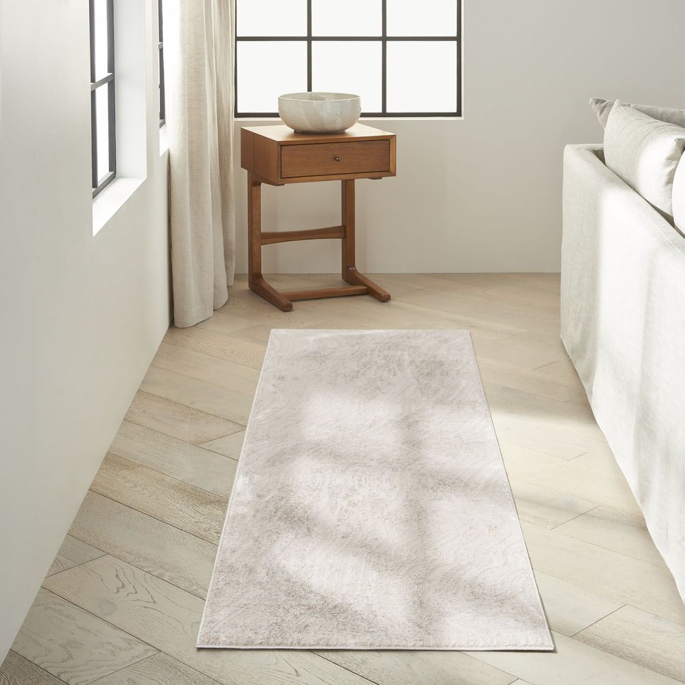 Calvin Klein CK024 Irradiant IRR04 Runner Rug - Silver & Grey