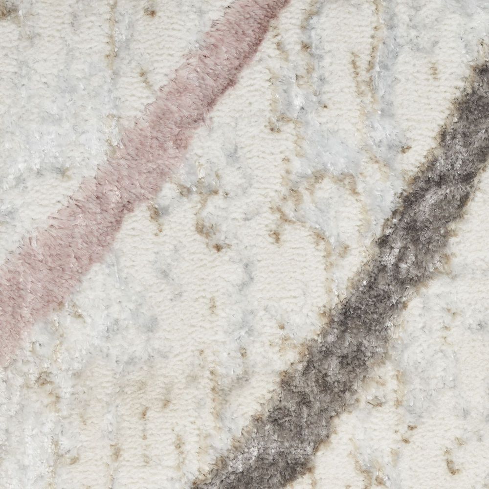 Nourison Glitz GLZ01 Runner Rug - Ivory & Multicolour