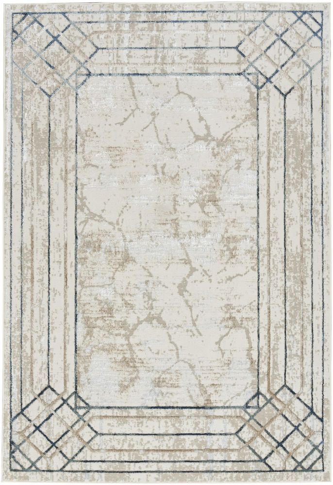 Nourison Glitz GLZ03 Rug - Ivory & Taupe