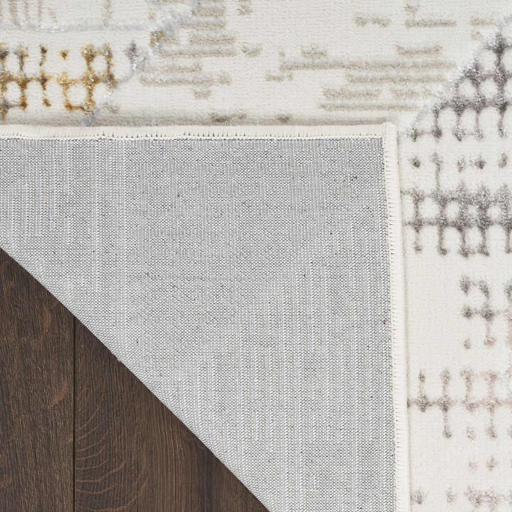 Nourison Glitz GLZ04 Runner Rug - Ivory & Multicolour
