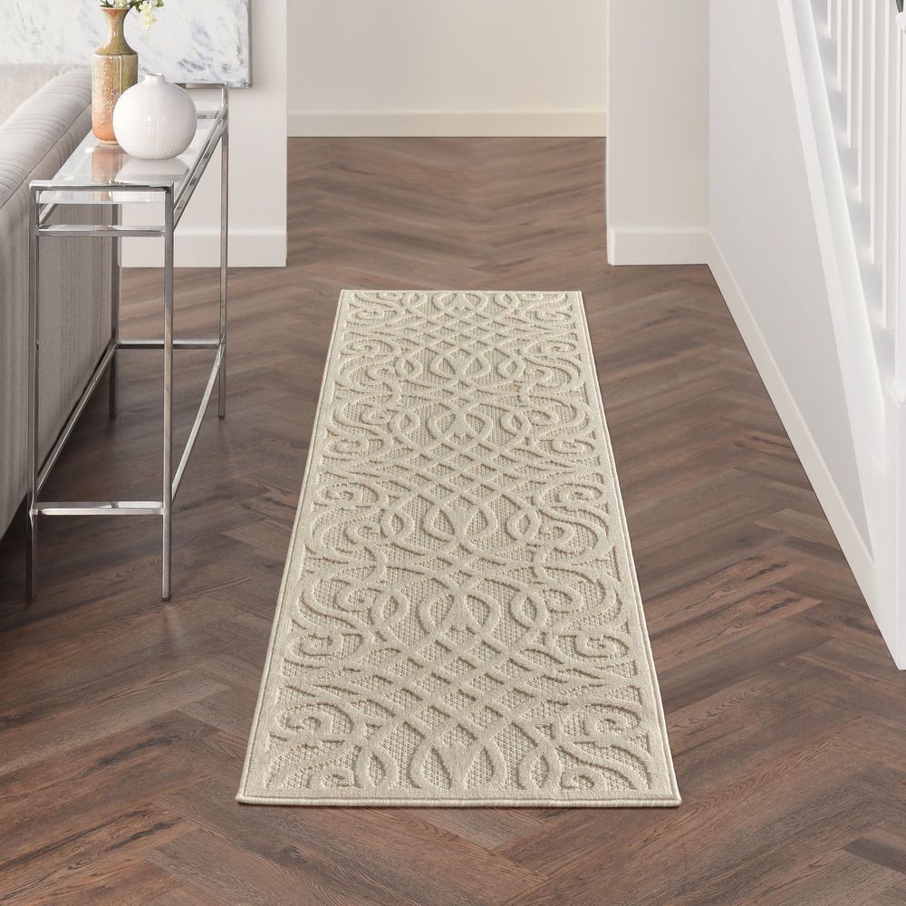 Nourison Cozumel CZM04 Runner Rug - Cream