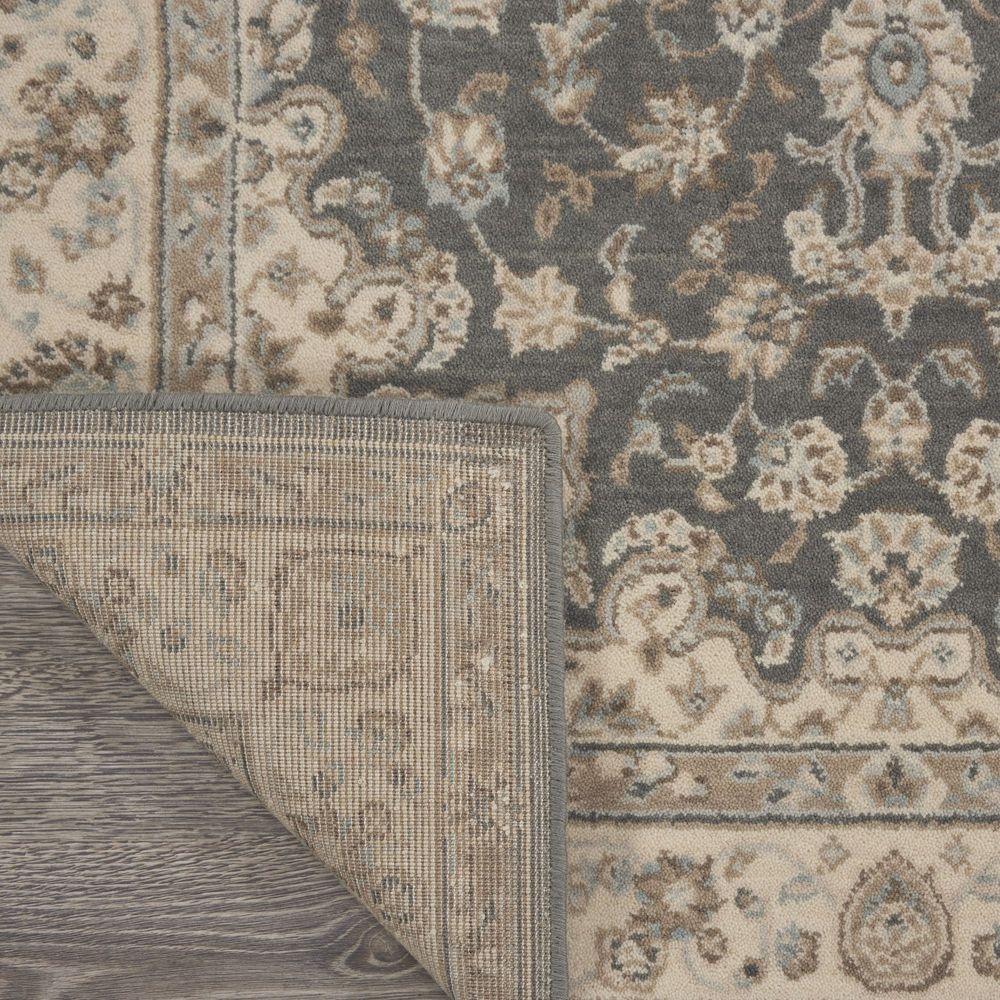 Nourison Living Treasures LI15 Runner Rug - Grey & Ivory