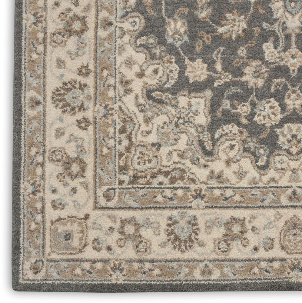 Nourison Living Treasures LI15 Runner Rug - Grey & Ivory