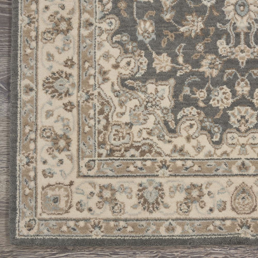 Nourison Living Treasures LI15 Runner Rug - Grey & Ivory
