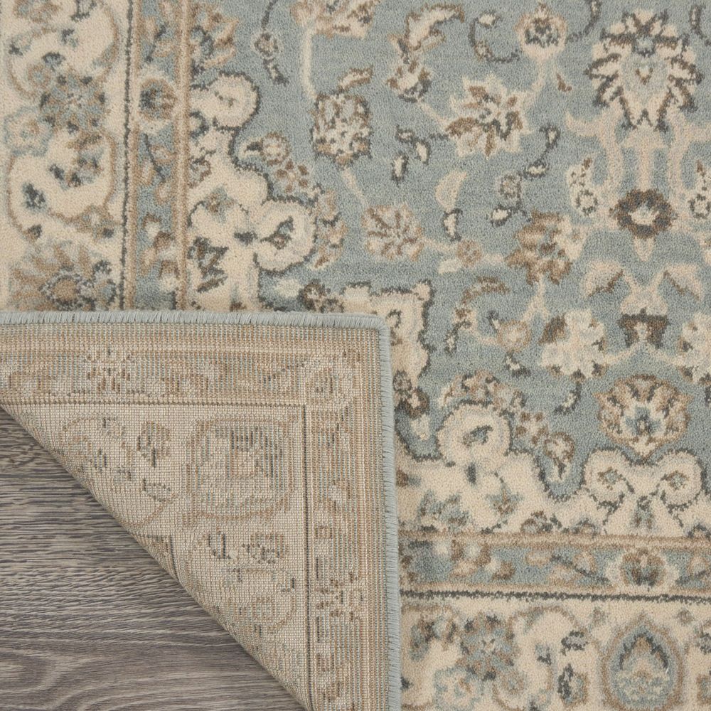 Nourison Living Treasures LI15 Runner Rug - Aqua & Ivory