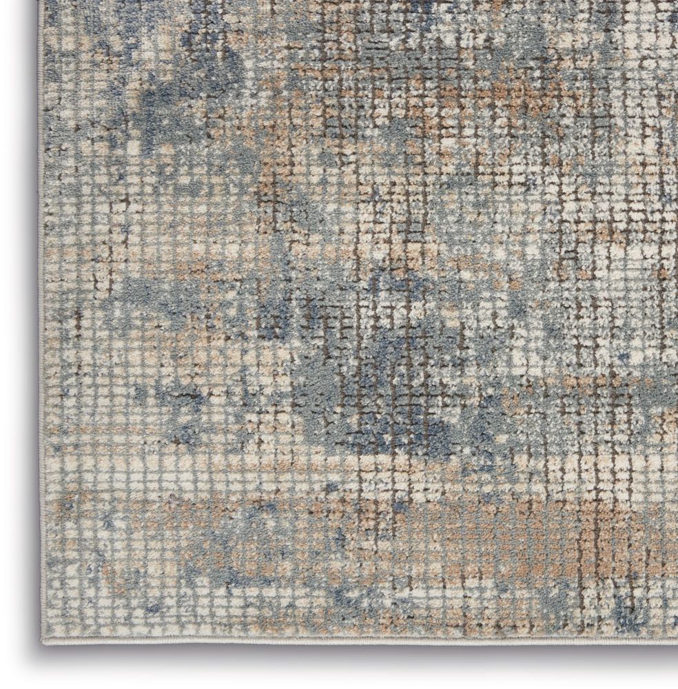 Nourison Quarry QUA02 Runner Rug - Blue & Beige