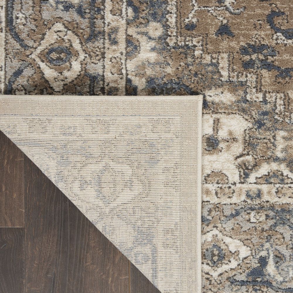 Nourison Quarry QUA05 Runner Rug - Beige & Grey