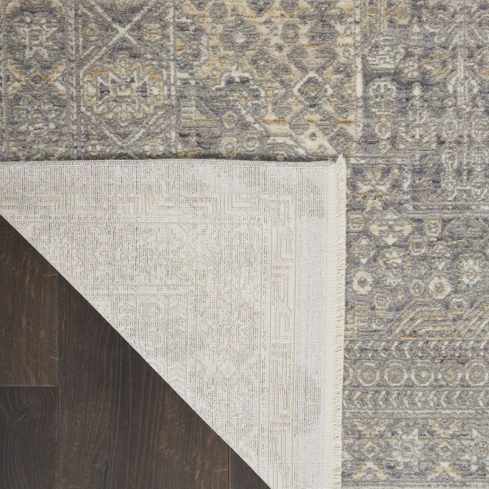 Nourison Lustrous Weave LUW02 Runner Rug - Grey & Beige