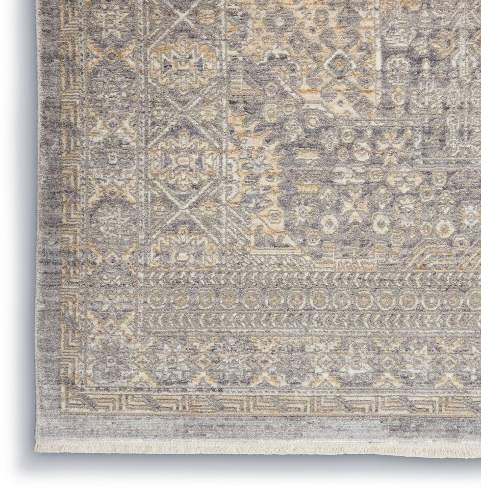 Nourison Lustrous Weave LUW02 Runner Rug - Grey & Beige