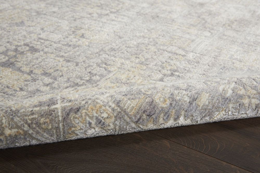 Nourison Lustrous Weave LUW02 Runner Rug - Grey & Beige