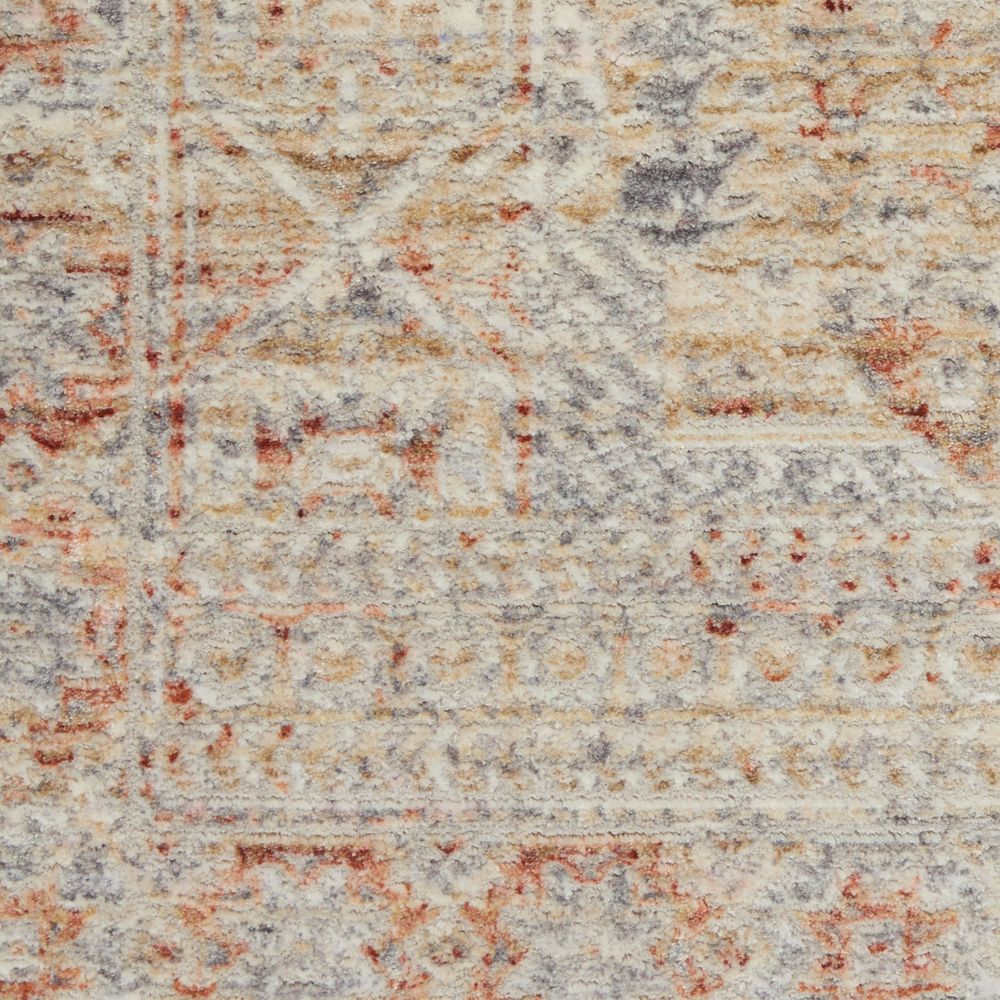 Nourison Lustrous Weave LUW02 Runner Rug - Grey & Brick