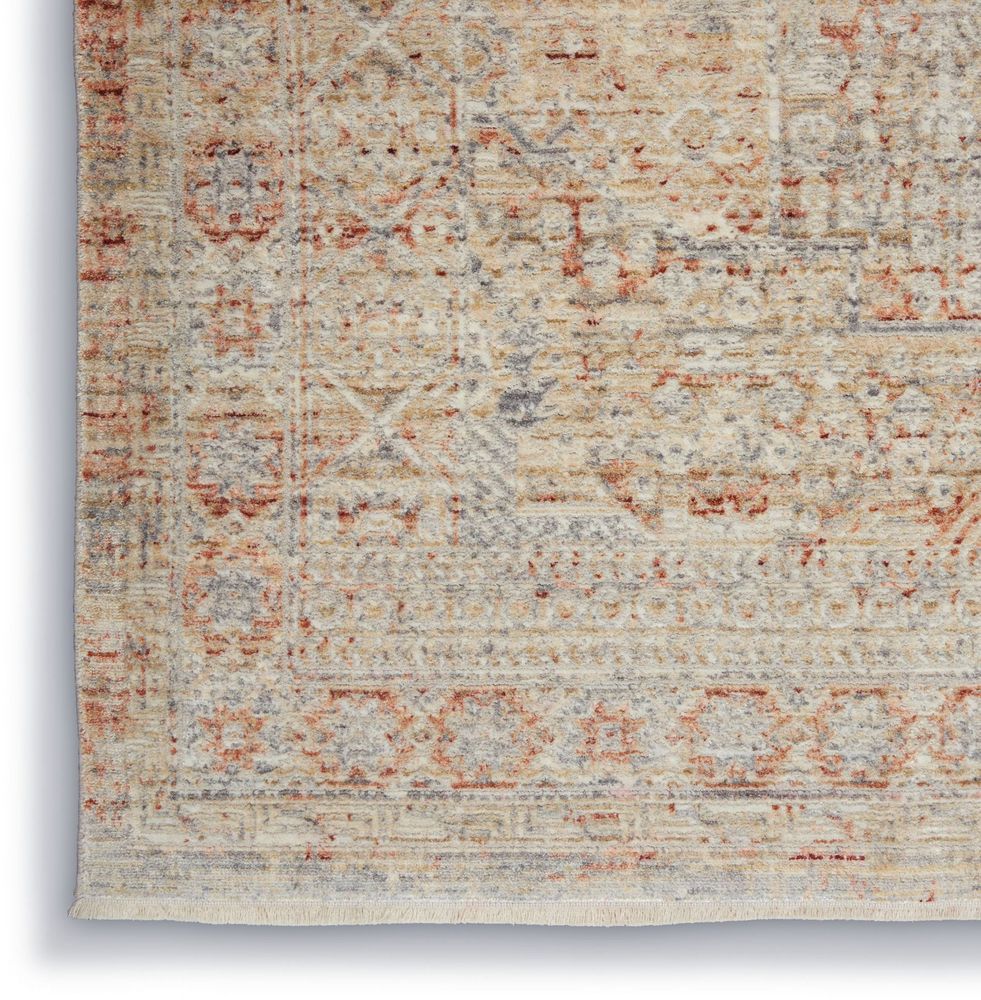 Nourison Lustrous Weave LUW02 Runner Rug - Grey & Brick