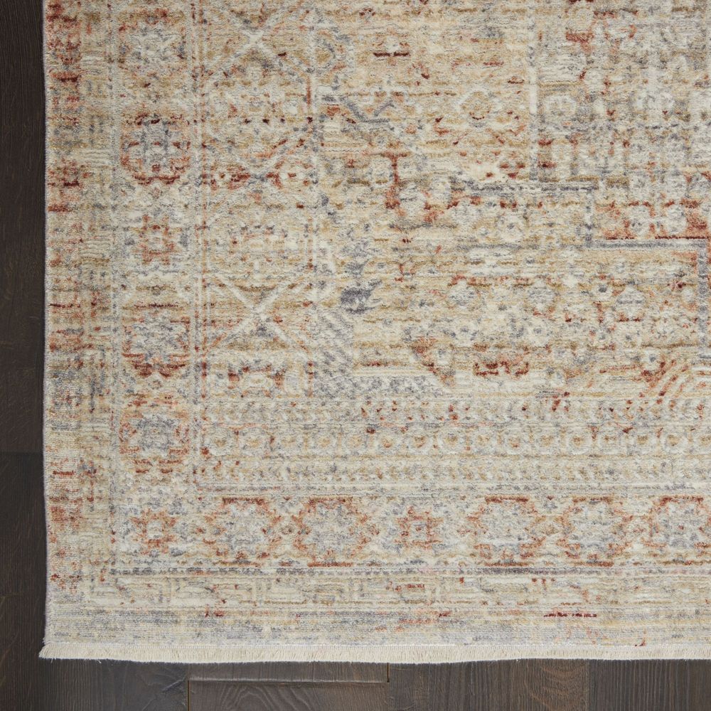 Nourison Lustrous Weave LUW02 Runner Rug - Grey & Brick