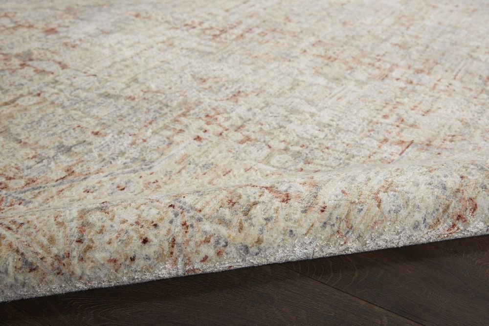 Nourison Lustrous Weave LUW02 Runner Rug - Grey & Brick
