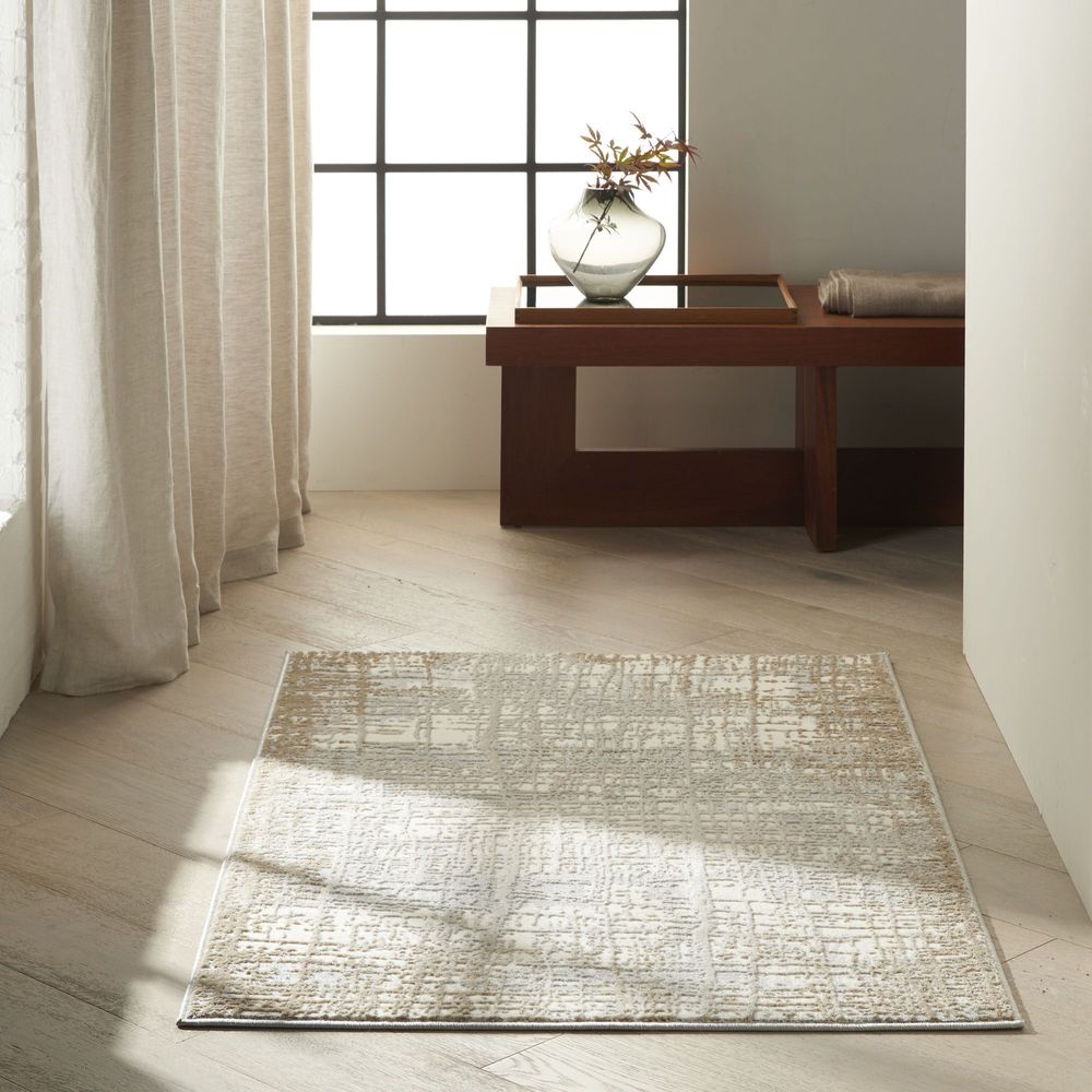 Calvin Klein CK950 Rush Rug - Ivory & Taupe