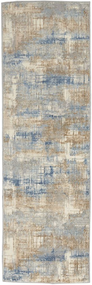 Calvin Klein CK950 Rush CK951 Runner Rug - Blue & Beige