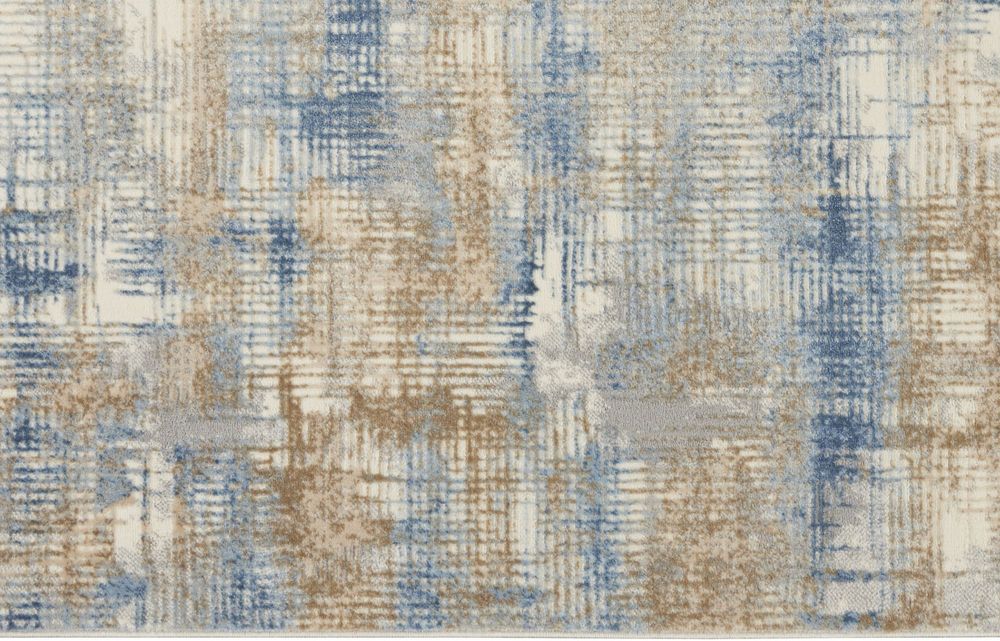 Calvin Klein CK950 Rush CK951 Runner Rug - Blue & Beige