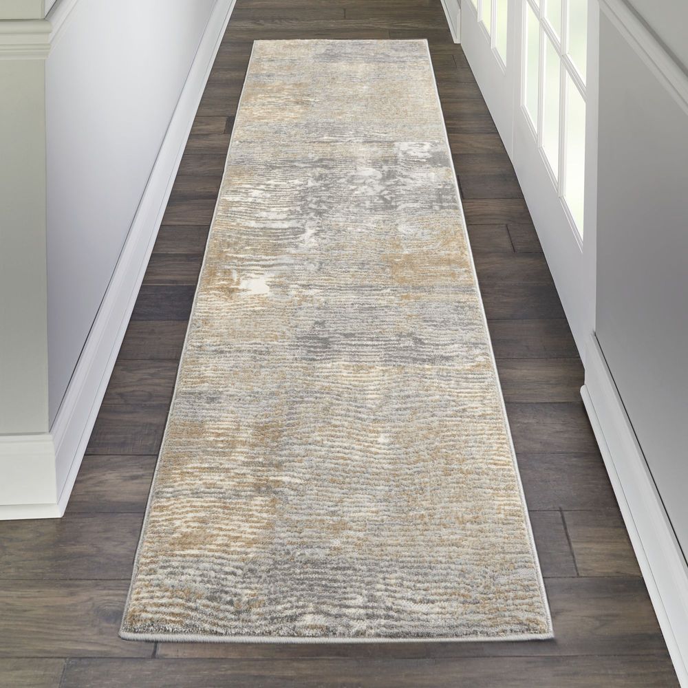 Nourison Solace SLA01 Runner Rug - Grey & Beige