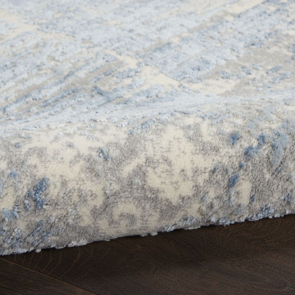 Nourison Solace SLA02 Runner Rug - Ivory Grey & Blue