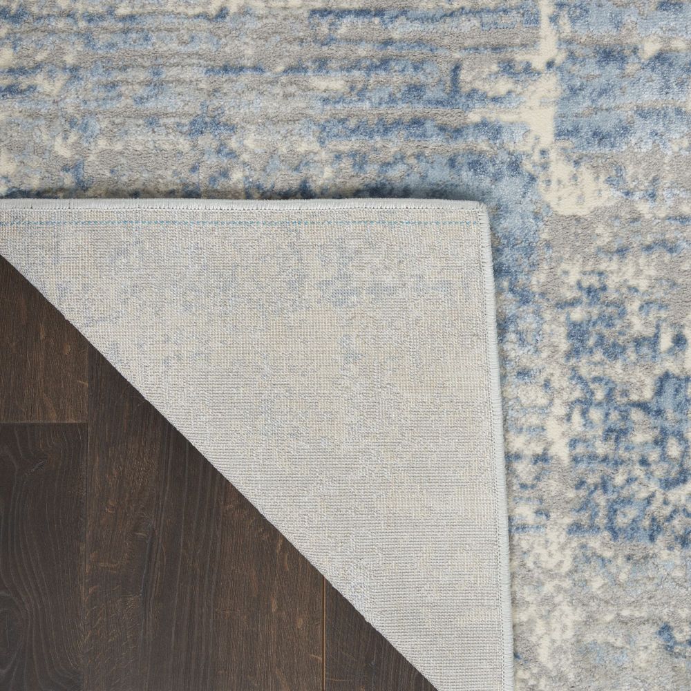 Nourison Solace SLA02 Runner Rug - Ivory Grey & Blue