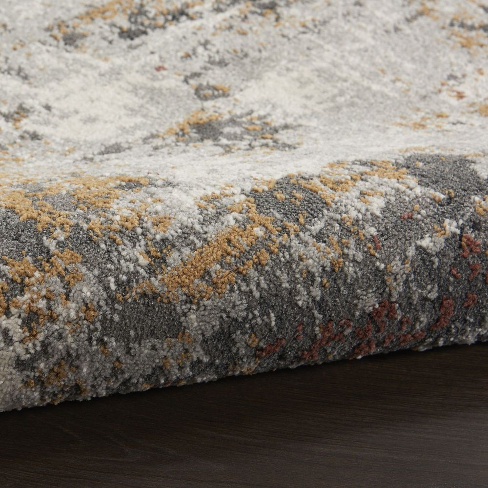 Nourison Tangra TNR03 Runner Rug - Grey & Multicolour
