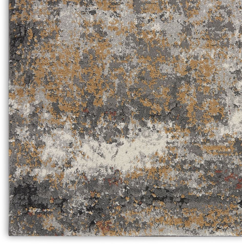 Nourison Tangra TNR03 Runner Rug - Grey & Multicolour