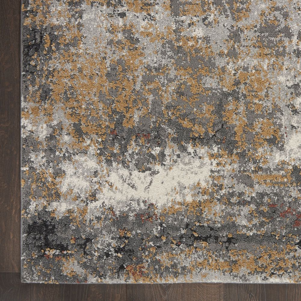 Nourison Tangra TNR03 Runner Rug - Grey & Multicolour