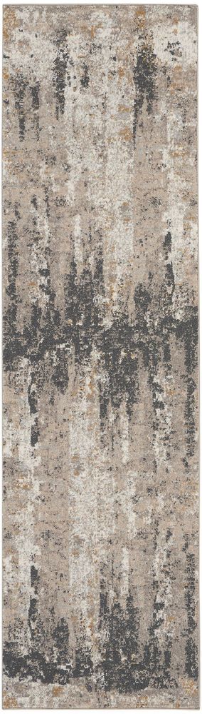 Nourison Tangra TNR05 Runner Rug - Cream & Grey