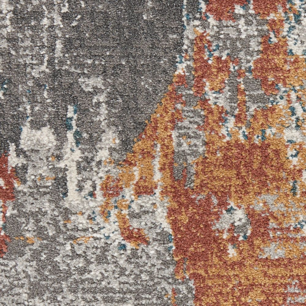 Nourison Tangra TNR06 Runner Rug - Grey & Multicolour