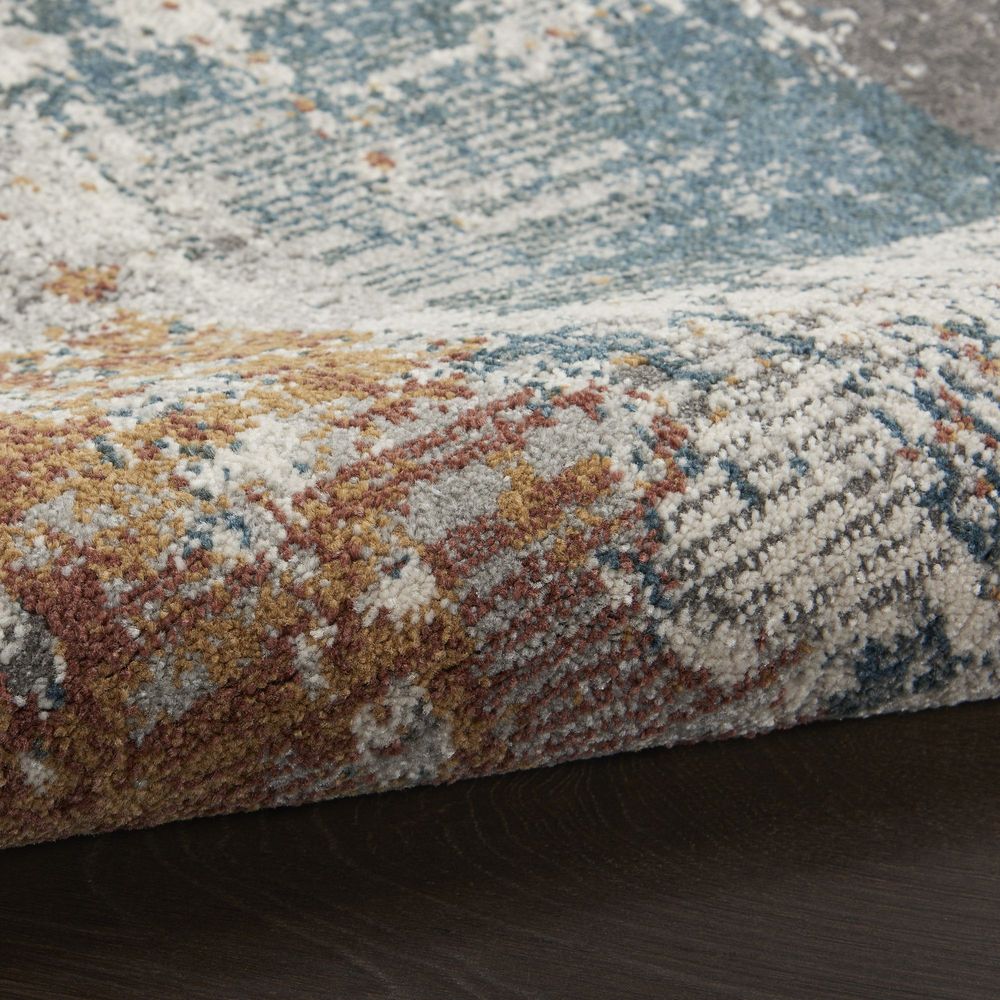 Nourison Tangra TNR06 Runner Rug - Grey & Multicolour