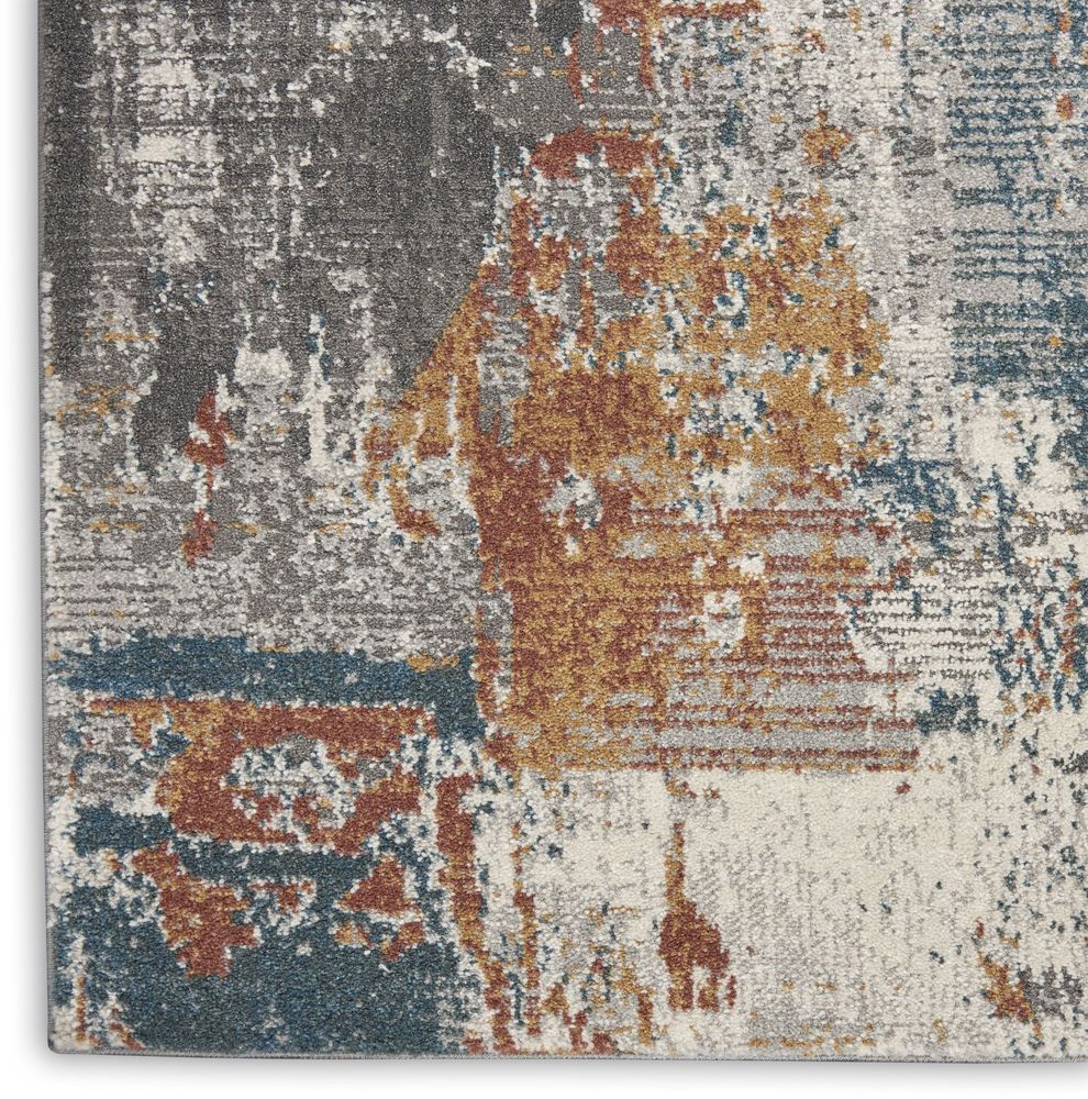 Nourison Tangra TNR06 Runner Rug - Grey & Multicolour