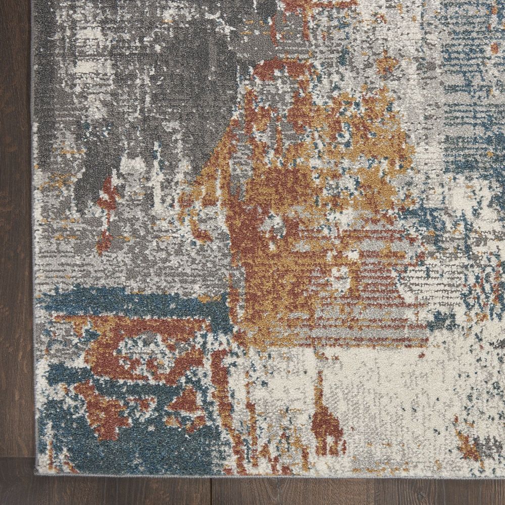 Nourison Tangra TNR06 Runner Rug - Grey & Multicolour