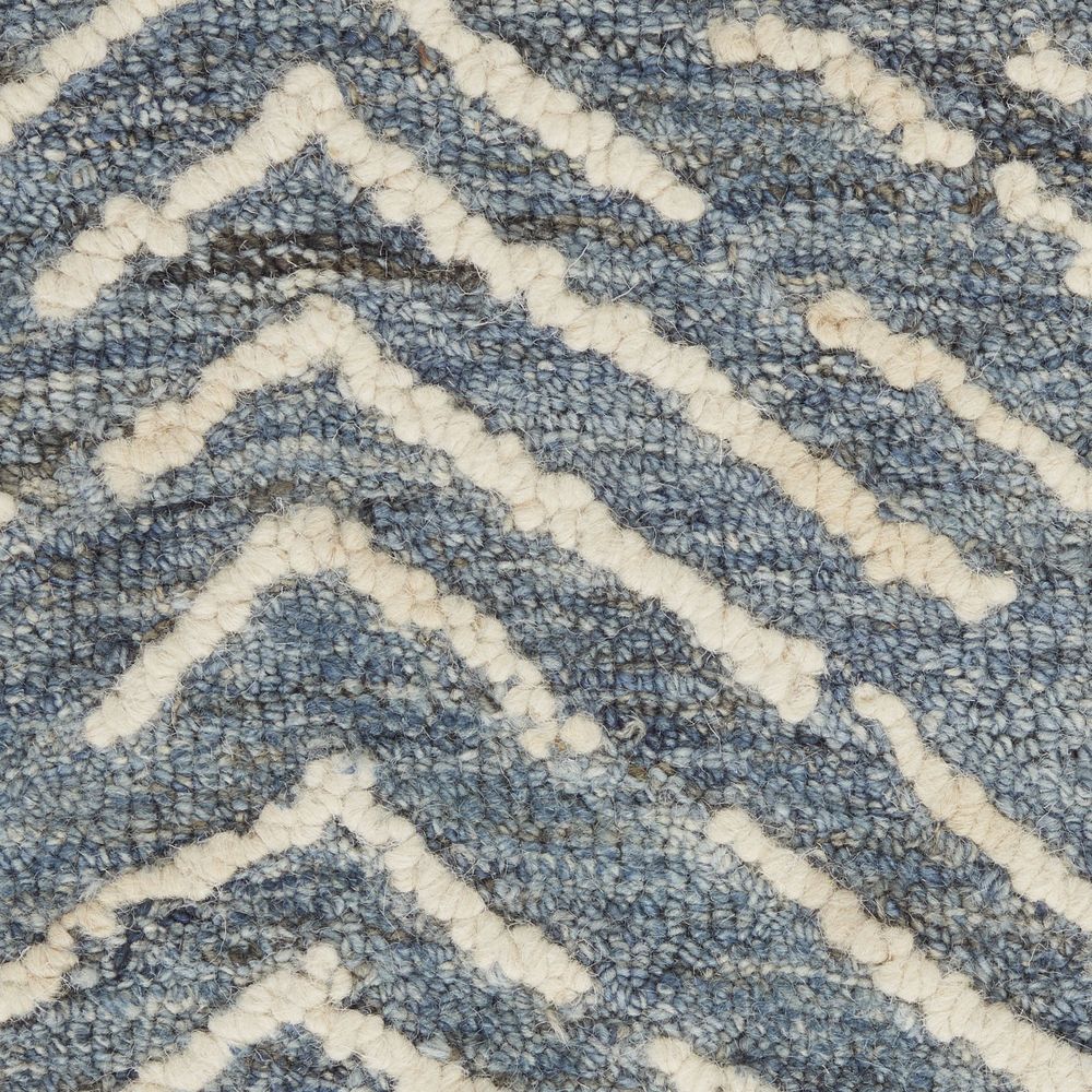 Nourison Colorado CLR02 Runner Rug - Indigo & Ivory