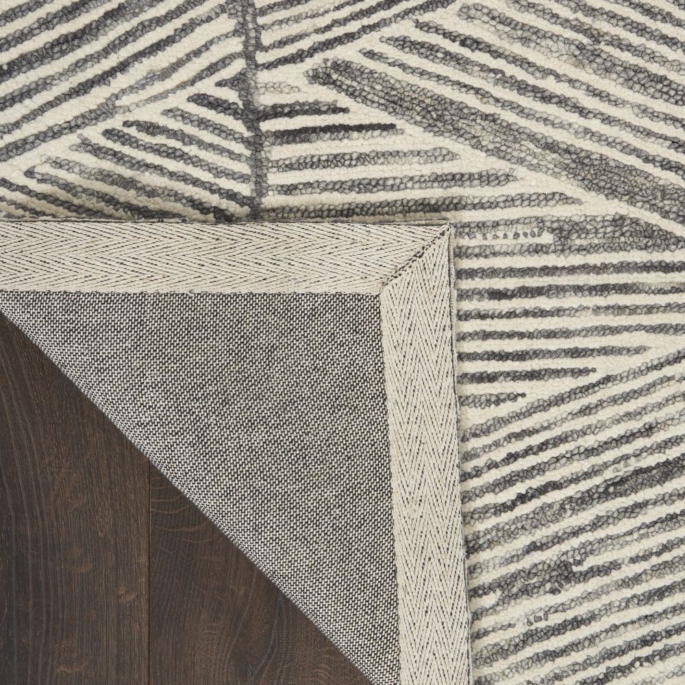 Nourison Colorado CLR01 Runner Rug - Grey & White