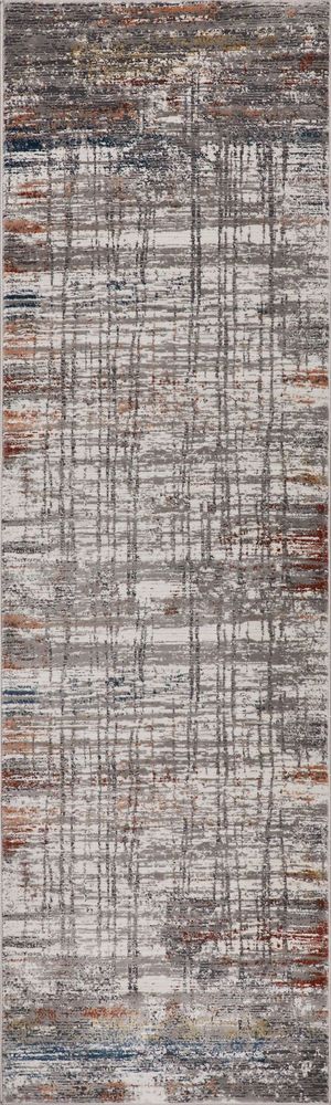 Nourison Rustic Textures RUS12 Runner Rug - Grey & Multicolour