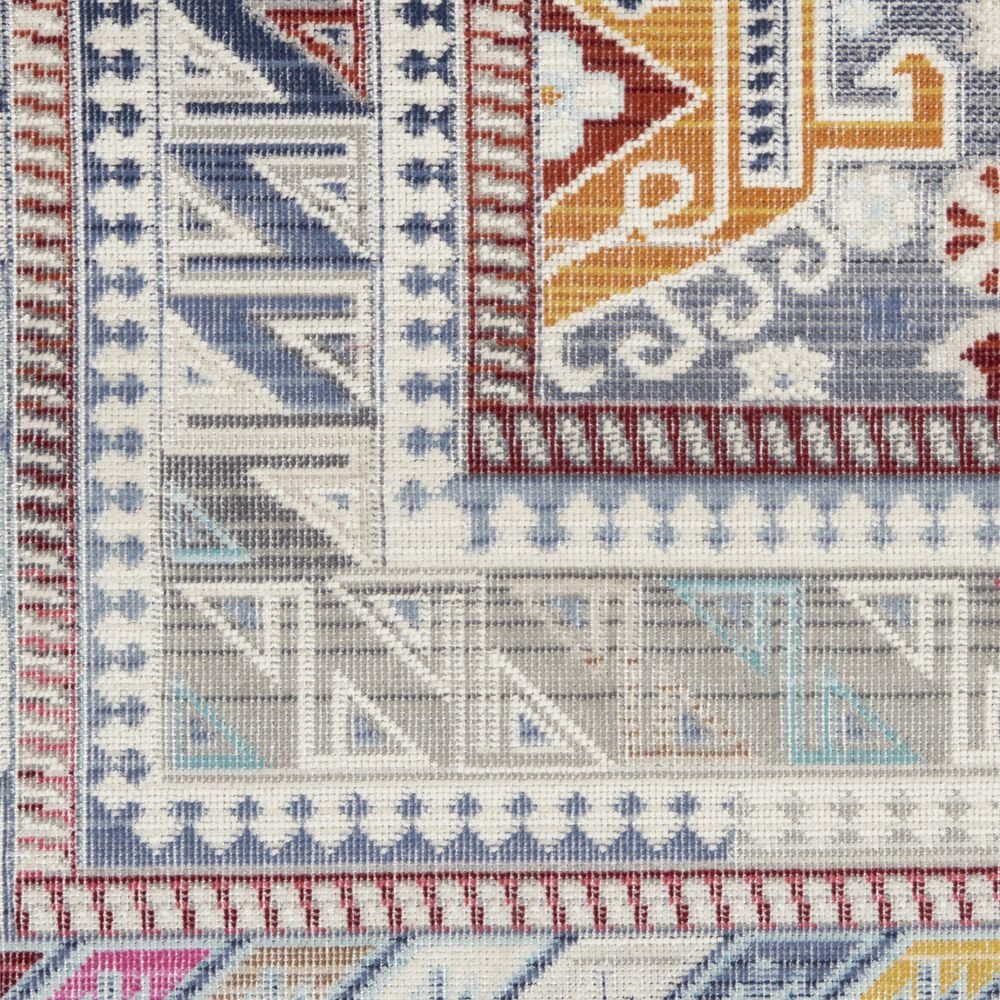 Nourison Vintage Kashan VKA06 Runner Rug - Grey & Multicolour