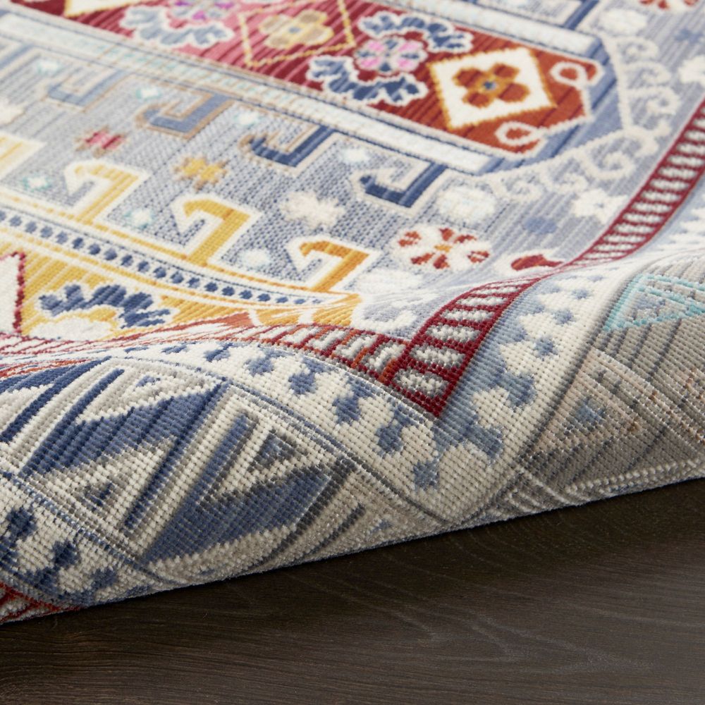 Nourison Vintage Kashan VKA06 Runner Rug - Grey & Multicolour