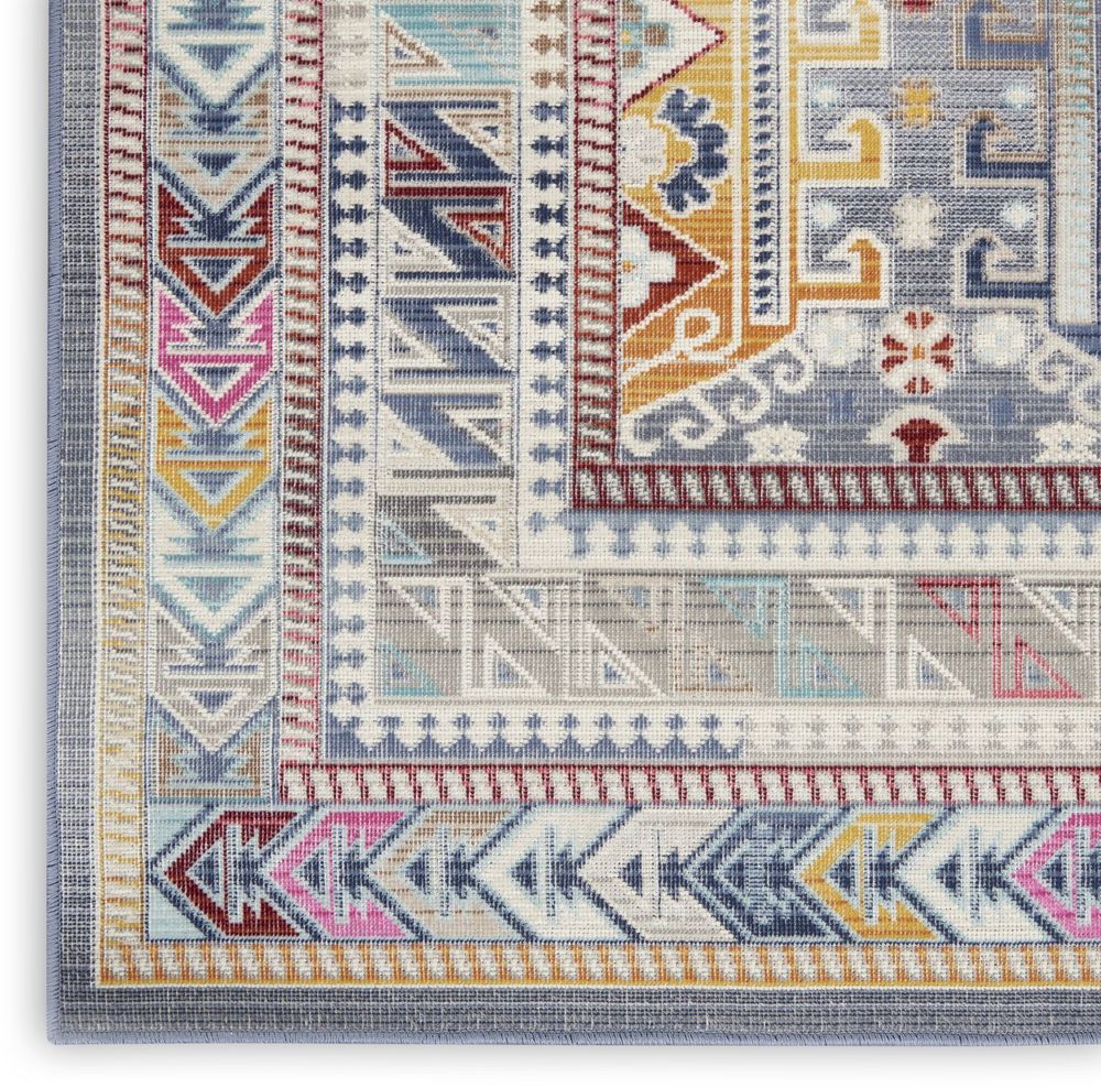 Nourison Vintage Kashan VKA06 Runner Rug - Grey & Multicolour