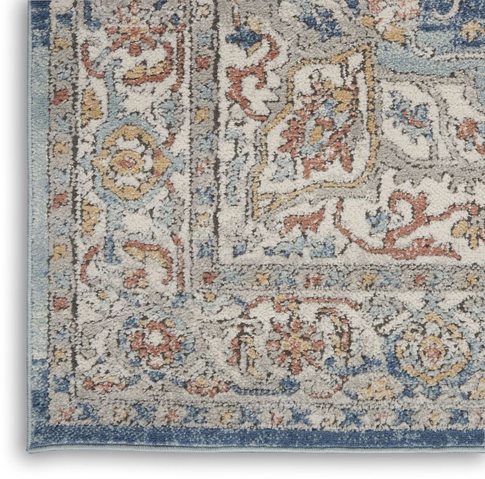 Nourison Quarry QUA11 Runner Rug - Ivory Blue