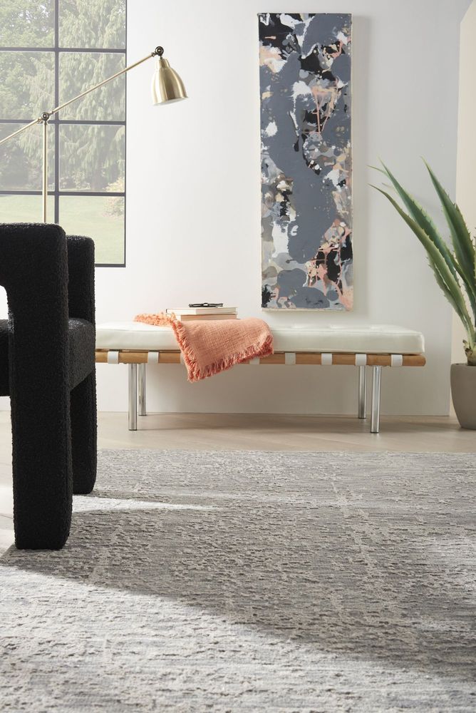 Nourison Luna LUN01 Rug - Grey & Silver
