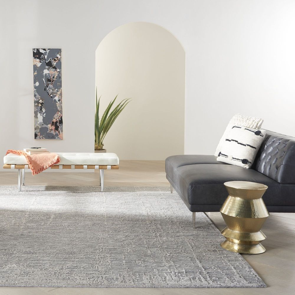 Nourison Luna LUN01 Rug - Grey & Silver