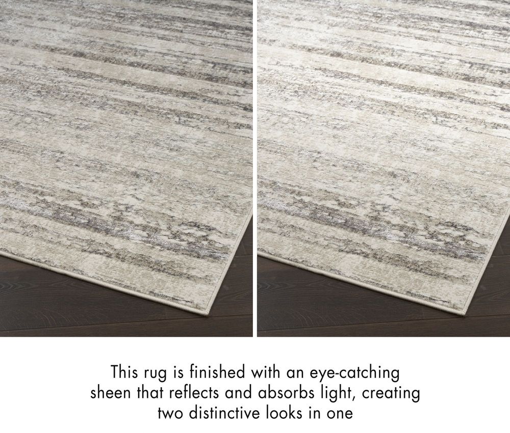 Nourison Glitz GLZ10 Rug - Cream & Grey