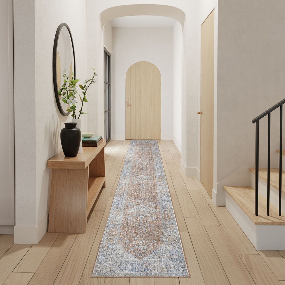 Nourison Elegant Heirlooms ELH01 Runner Rug - Blue & Multicolour